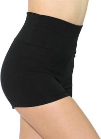 img 3 attached to 🩱 Move with Style in Danzcue Women's High Waist Jazz Shorts