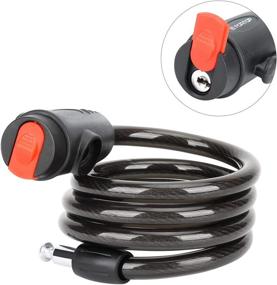 img 2 attached to FORTOP Bike Coiled Cable Lock - Multiple Security Levels, Bicycle Lock with Keys and Mounting Bracket for Secure Bike Rack Locking - Mountain Bike, Road Bike, Commuter Bike