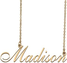 img 4 attached to Personalized Women's Custom Name Necklace - GR35Z9 Collection