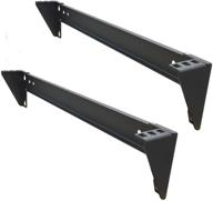 🔧 jingchengmei 1u foldable wall mount patch panel bracket (2 pack, 44lb capacity) - steel vertical bracket for networking and data equipment - 19 inch mounting logo