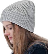 feximzl good threads beanie hat: stylish, warm knit skull cap for men and women logo