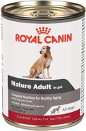 🐶 royal canin canine health nutrition mature adult in gel canned dog food, 13.5 oz can (case of 12): nutritious & delicious wet dog food for aging dogs logo