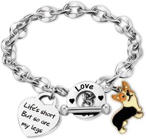 img 4 attached to 🐶 Corgi Lover's Charm Bracelet: Adorable Corgi Bracelet - Embrace the Short-Legged Cuteness!