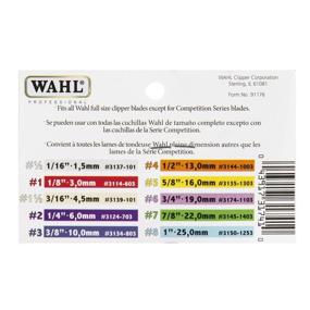 img 1 attached to 💇 Wahl Professional Color Coded Comb Attachment #3137-101 - Grey #1/2 - 1/16" (1.5 mm) - Ideal Tool for Barbers and Stylists, Ensuring Precise and Professional Haircuts