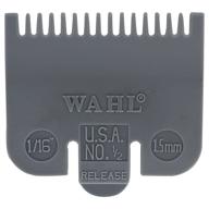 💇 wahl professional color coded comb attachment #3137-101 - grey #1/2 - 1/16" (1.5 mm) - ideal tool for barbers and stylists, ensuring precise and professional haircuts logo