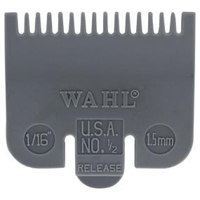 img 3 attached to 💇 Wahl Professional Color Coded Comb Attachment #3137-101 - Grey #1/2 - 1/16" (1.5 mm) - Ideal Tool for Barbers and Stylists, Ensuring Precise and Professional Haircuts