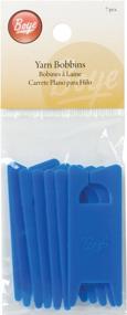 img 1 attached to 🧶 Boye 7575 Yarn Bobbins for Knitting and Crocheting, 7 Pieces, 2.625 Inches Length, Blue