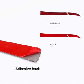 img 2 attached to 🔴 Enhance Your Ford Mustang's Look with BLAKAYA Carbon Fiber Rearview Mirror Side Mirror Cover Accessories in Red (2015-2020)