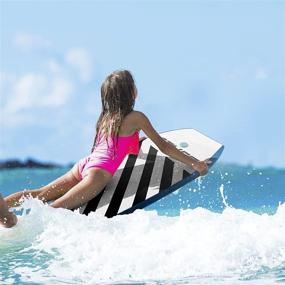 img 2 attached to 🏄 Premium Grande Juguete Bodyboard: 37 inch/41 inch with Wrist Leash, EPS Core, and Slick Bottom