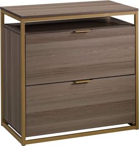 img 4 attached to 🗄️ Sauder Diamond Ash Lux Lateral File Cabinet, Measurements: 30.32in L x 16.54in W x 29.72in H