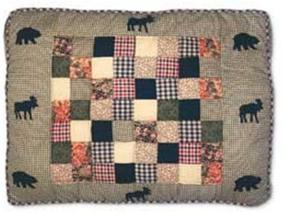 img 1 attached to 🐾 Quilted Pet Bed - Petmate Moose Medley, 40 x 30 inches