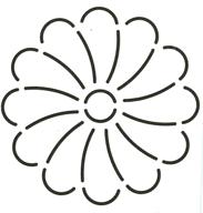 4 1 2 flower quilting stencil logo