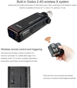 img 3 attached to 📸 Годокс AD200: 200Вт ГН 60 HSS вспышка со светодиодом и 2.4G беспроводной передачей, TTL и 500 вспышек на полной мощности.