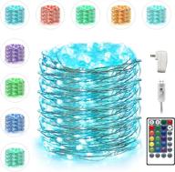 🌟 40ft usb fairy string lights: color changing 80 led copper wire with remote for bedroom, wedding, party & more логотип