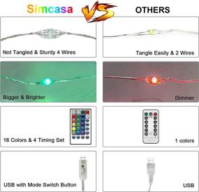 img 1 attached to 🌟 40Ft USB Fairy String Lights: Color Changing 80 LED Copper Wire with Remote for Bedroom, Wedding, Party & More