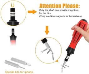 img 2 attached to 🔧 Apsung 37 in 1 Precision Screwdriver Set with Slotted, Phillips, Torx & More Bits, Non-Slip Magnetic Electronics Repair Tool Kit for iPhone, Android, Computer, Laptop, Watch, Glasses, PC, Camera, and More