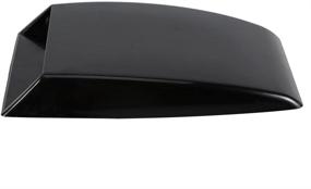 img 1 attached to 🚗 Universal Car Decorative Bonnet Vent Cover - Air Flow Intake Scoop Sticker Hood for Enhanced Aesthetic (Black)