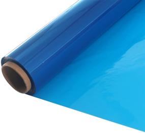 img 4 attached to 🎁 Blue Clear Cellophane Wrap Roll - 200ft x 16in x 2.5Mil - Ideal for Gift Baskets, Flowers & Christmas Presents - Includes 2-Roll Ribbon