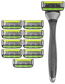 img 4 attached to 💇 Dorco Pace 6 Pro - 6 Blade Razor with Trimmer - 10 Pack (1 Handle + 10 Cartridges)