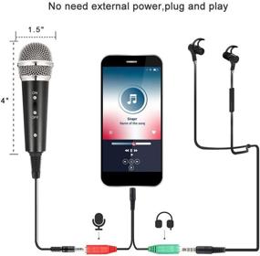 img 3 attached to 🎙️ 3.5mm PC Mobile Condenser Studio Microphone with Tripod Stand & Pop Filter: Perfect for Chatting, Skype, YouTube, Recording, Gaming, Podcasting on Mobile, PC, Mac, iPhone, and Notebook