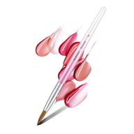 💅 aokitec 14# acrylic nail brush: premium kolinsky sable nail art painting tool for acrylic powder application logo