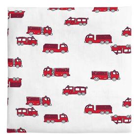 img 3 attached to 🚒 Carter's Firetruck 100% Cotton Sateen Fitted Crib Sheet – Soft & Stylish Bedding for your Little Hero