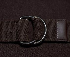 img 2 attached to 🎗️ JINIU Canvas Double Military 55 Men's Belt Accessories