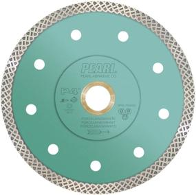 img 1 attached to 🔪 Pearl Abrasive P4 DIA45TT Turbo Mesh Blade for Porcelain and Granite - 4.5 x .048 x 7/8, 20mm, 5/8 inch