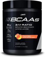 🍑 jym supplement science bcaas 2:1:1 ratio peach rings: получите свои 40 порций аминокислот ветвистой цепи! логотип