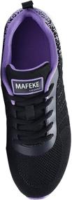 img 1 attached to Impdoo Athletic Running Sneaker Blackpurple