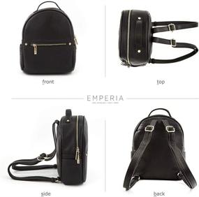 img 2 attached to 🎒 EMPERIA Karis Stylish Leather Backpack - Fashion Meets Function