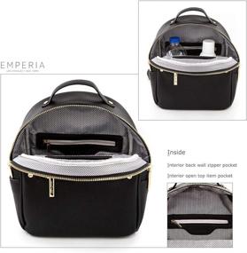 img 1 attached to 🎒 EMPERIA Karis Stylish Leather Backpack - Fashion Meets Function