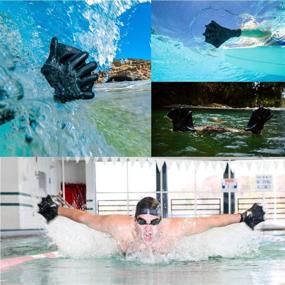 img 1 attached to 🧤 Men's DarkFin Webbed Power Swimming Gloves for Scuba Diving, Snorkeling, Spearfishing, Surfing in Cold Water - Ultra Thin Hand Fins for Enhanced Performance