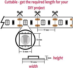 img 2 attached to ⚡ iNextStation Waterproof LED Strip Light - Battery & USB Powered, 5V 60 Units SMD5050 LEDs LED Tape (100cm, Red)