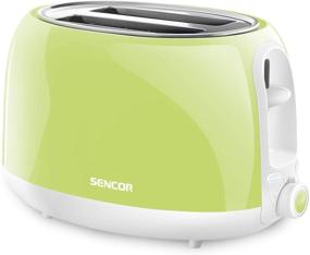 img 4 attached to Sencor High Lift 2-Slot Toaster: Safe Cool Touch Technology, Lime Green - Medium