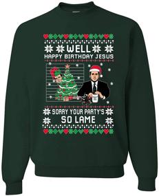 img 4 attached to Men's Birthday and Christmas Sweater Crewneck Sweatshirt - Clothing
