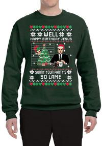 img 2 attached to Men's Birthday and Christmas Sweater Crewneck Sweatshirt - Clothing