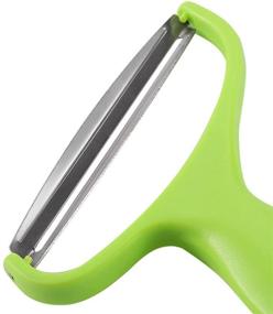 img 1 attached to 🥬 MauSong Peeler - Wide Mouth Stainless Steel Cabbage and Fruit Peeler - Salad Vegetable Grater for Coleslaw and More