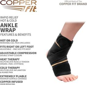 img 3 attached to Copper Fit Rapid Relief Ankle: Alleviate Discomfort with Targeted Compression Support