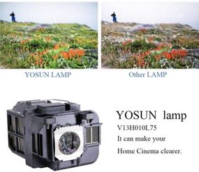 img 1 attached to YOSUN V13H010L75 Projector Lamp: High-Quality Replacement for Epson PowerLite 1940W 1945W 1950 1955 1960 1965 EB-1940W EB-1945W EB-1950 EB-1955 EB-1960 EB-1965 ELPLP75