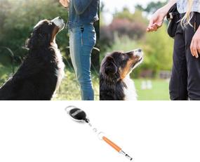 img 1 attached to 🐶 Mighty Paw Training Whistle for Dogs - Silent Dog Whistle with Retractable Belt Attachment and Neck Lanyard, No-Bark Training Tool for Obedience and Recall