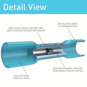img 2 attached to Blue Heat Shrink Crimp Connectors Industrial Electrical