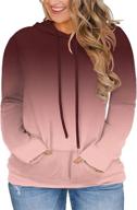 stylish and comfortable plus-size hoodies-sweatshirts for women by vislily: long sleeve tops with convenient pockets логотип