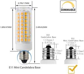 img 3 attached to Replacement Candelabra AC110V 130V Decorative Lighting