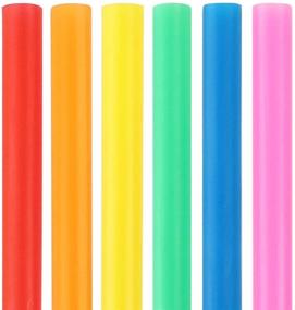 img 3 attached to Tomnk 200pcs Jumbo Smoothie Straws: Boba, Milkshake, 🥤 & More! Assorted Bright Colors for Extra Wide Sipping Experience