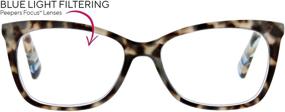 img 1 attached to 👓 Protect Your Eyes with Peepers by PeeperSpecs Women's Blue Light Filtering Glasses - Enhanced Visual Experience