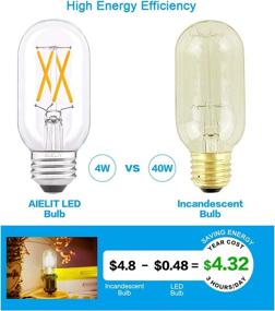 img 1 attached to 💡 Energy-efficient LED Tube Bulb with 4W E26 Base, Equivalent to 40 Watts