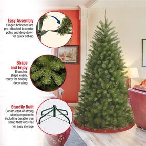 img 1 attached to 6-Foot National Tree Company Artificial Full Christmas Tree, Green North Valley Spruce with Stand