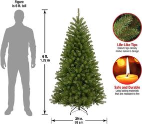 img 2 attached to 6-Foot National Tree Company Artificial Full Christmas Tree, Green North Valley Spruce with Stand