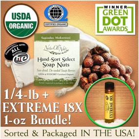 img 3 attached to 🌿 Organic NaturOli Soap Nuts/Soap Berries: USDA Certified, 4 oz (60 Loads) + BONUS 18X Travel Bottle! (12 Loads) Seedless, Wash Bag, 8pg Info, Tote Bag. Natural Laundry Soap/Cleaner.